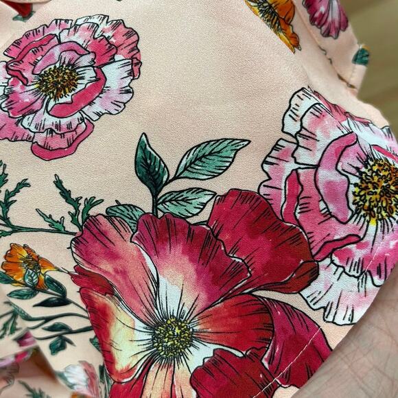 💓Sold💓not for sale💓Express Portofino Blouse Top Pink Office Career Long Sleeve P - Picture 3 of 8